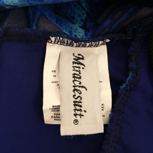 Miraclesuit Oceanus Blue One piece Suit - Picture 5 of 8